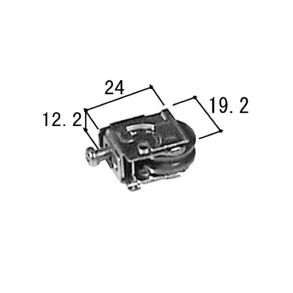 戸車　WB3096-00　1ヶ入　ドライ障子、キッチン、リビング用 (ブッシュタイプ)(H03〜15)　戸車径:20mm