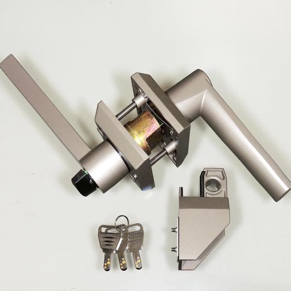 形材門扉　両開き用　錠セット　LFU-01S　色 : UC