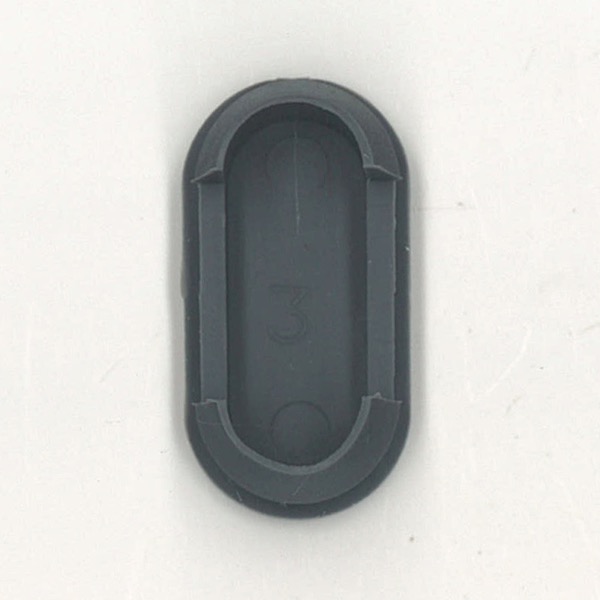 プッシュボタン(11×24 長孔用)4個　色 : グレー　A8C447　