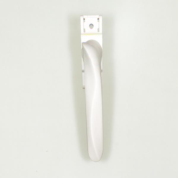 開き窓・竪辷り出し窓・内開き窓用締りハンドル　色:シルバー　角軸:15mm　CB8210HR