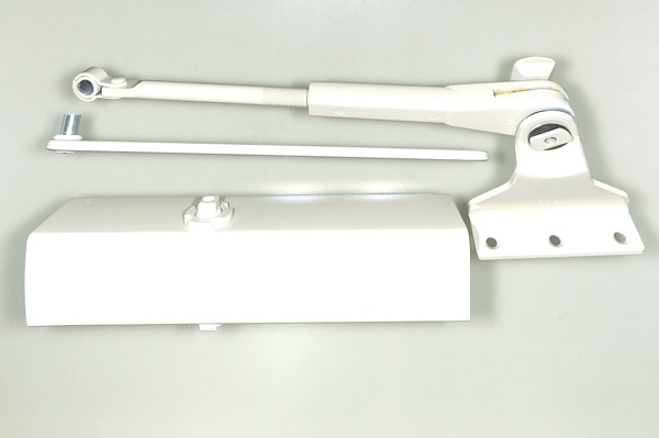 ドアクローザー　ロンカラーF　半外付型/内付型用　ランマ付枠　　色:ホワイト　現物表記:S21P-TL(RYOBI)