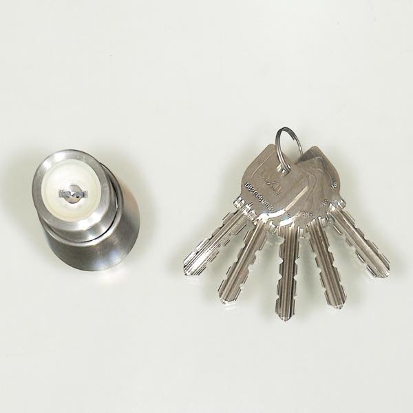 シリンダーセット　1ロック取替用(MIWA　URシリンダー) 色 : シルバー 1セット　DCZZ0045