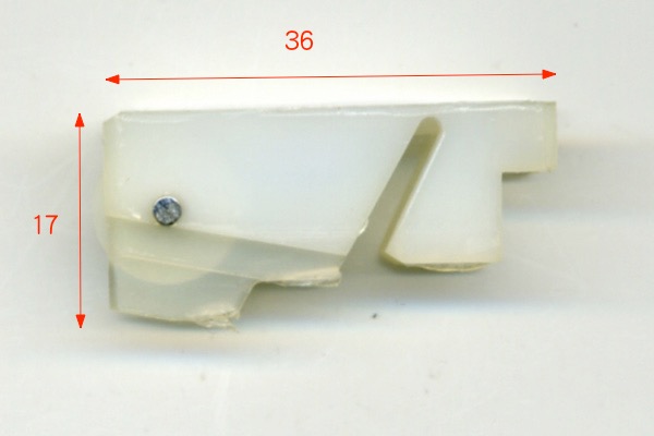 サッシ用下戸車　窓タイプ(H=0.7尺〜2.0尺)　2ヶ入　MK2FU RO1220NN　戸車径:12mm