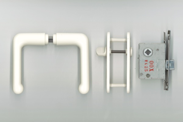 浴室ドア(高級タイプ)　錠セット　MK31ND LB0941WN　色 : ホワイト