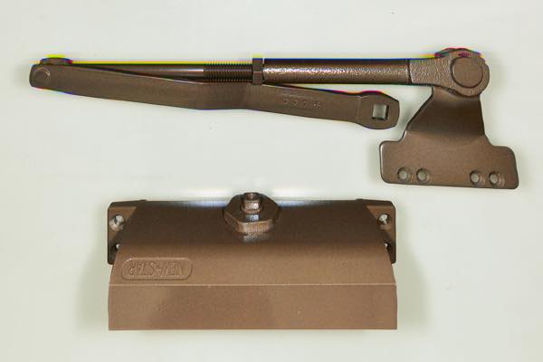 NHN互換ドアクローザー　(152SP-A)段付きアーム　色:BR　　NS152SPA-BR