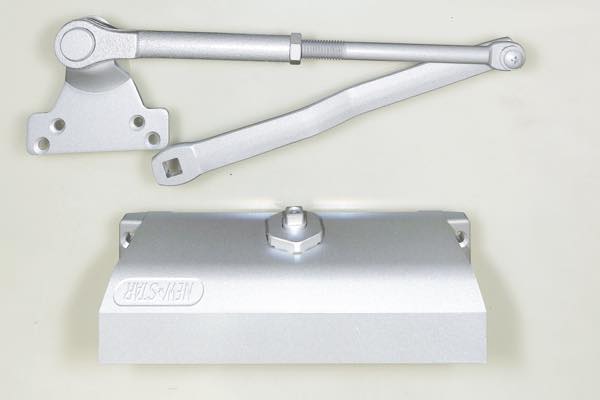 NHN互換ドアクローザー　(153SP)段付きアーム　色:SI(シルバー)　NS153SP