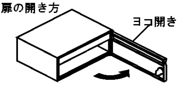 郵便箱用簡易ダイヤル錠　ヨコ用(右吊元、左ラッチ)　ODS1