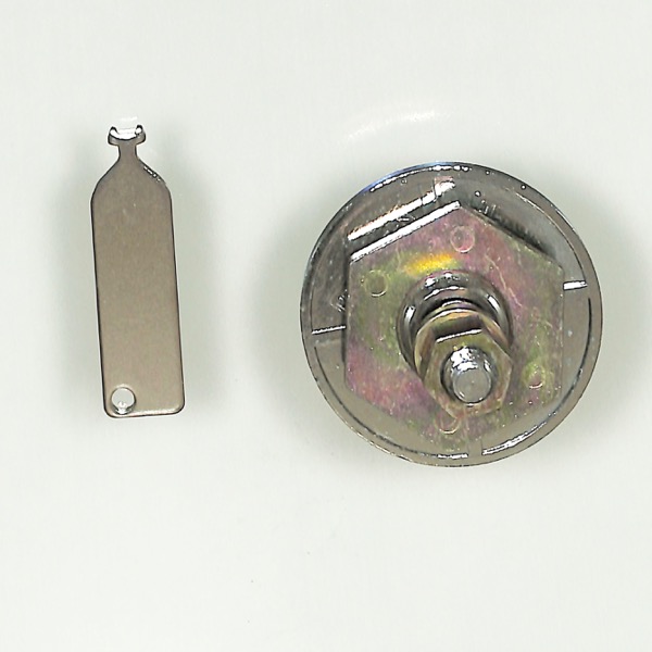点検口用折りたたみハンドル　RD-061-DZ-K　(ベロは別売り)二股の簡易キー(一本付)