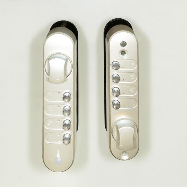 内外ボタン錠　右吊用　ドア厚 : 30mm用　YSHH-4K-13312